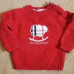 Boys Burberry Sheep Sweater sz 12m 80 euro